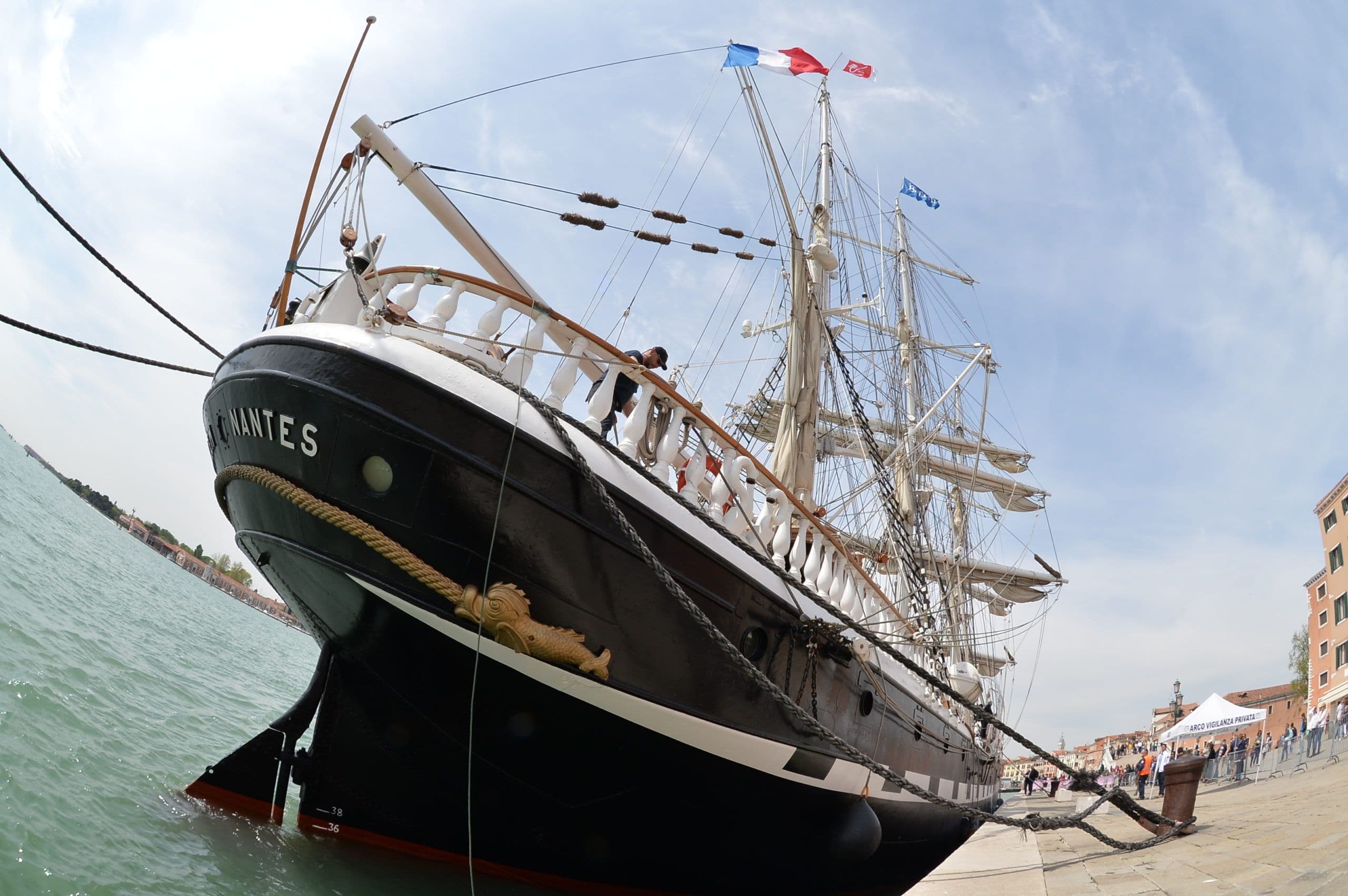 Achterkant van het schip Belem