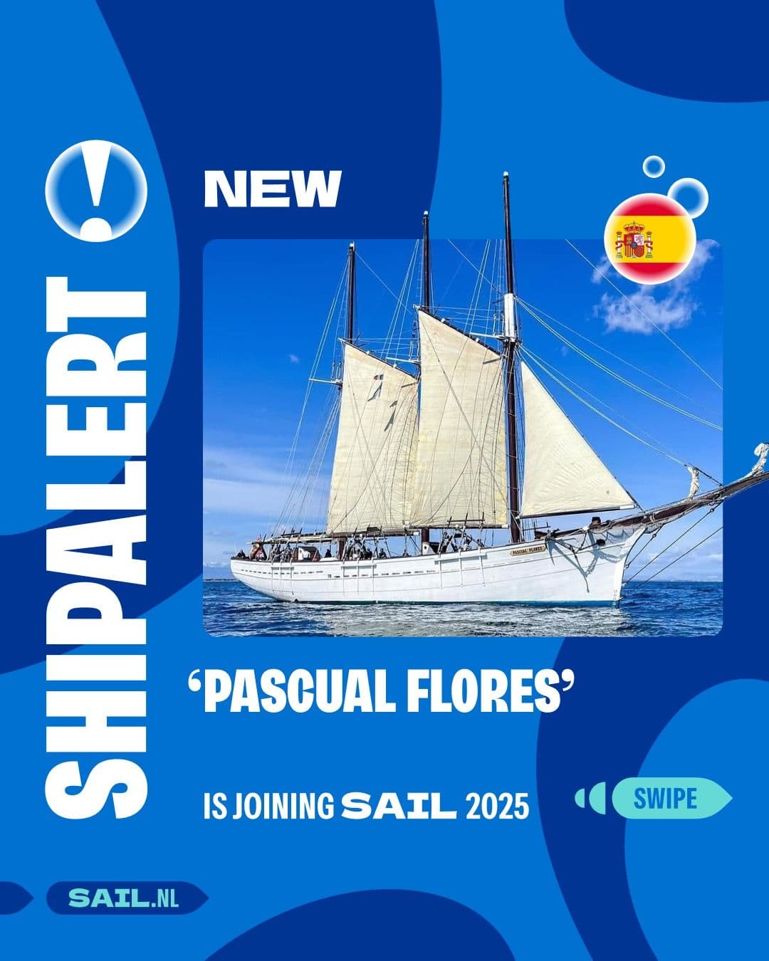 🇪🇸 ¡Un ícono de la historia marítima llega a Ámsterdam! ⛵✨The Pascual Flores i...